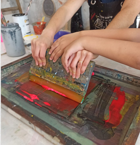 Parent & child screen printing workshop