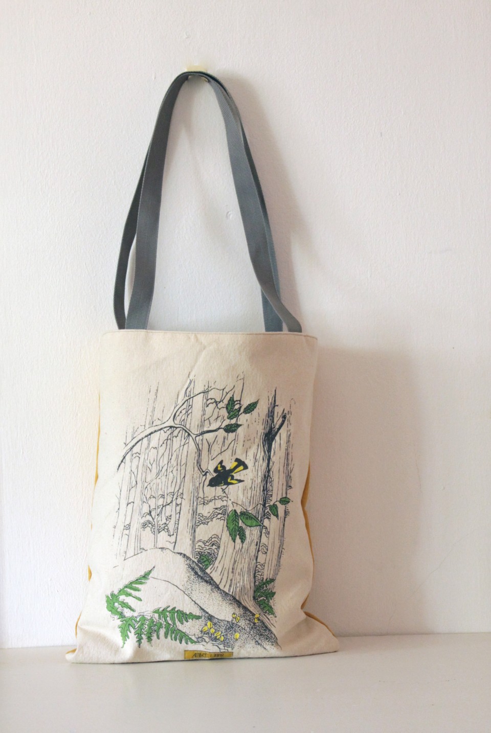 Forest canvas tote