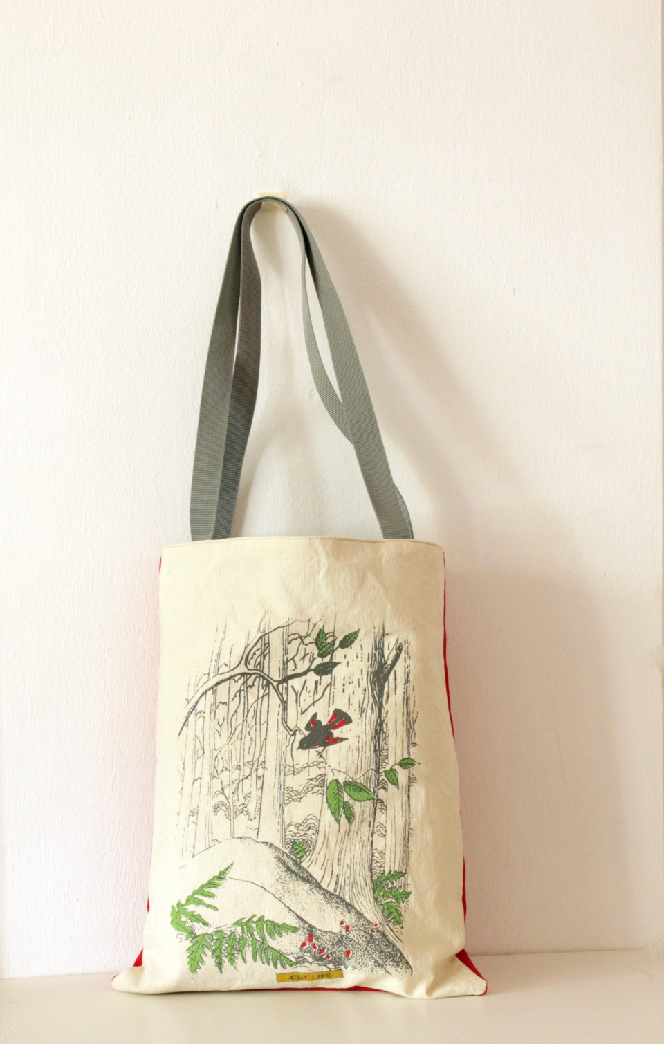 Forest canvas tote