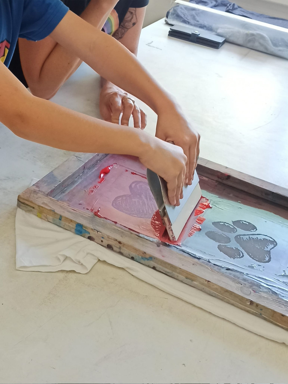 Parent & child screen printing workshop