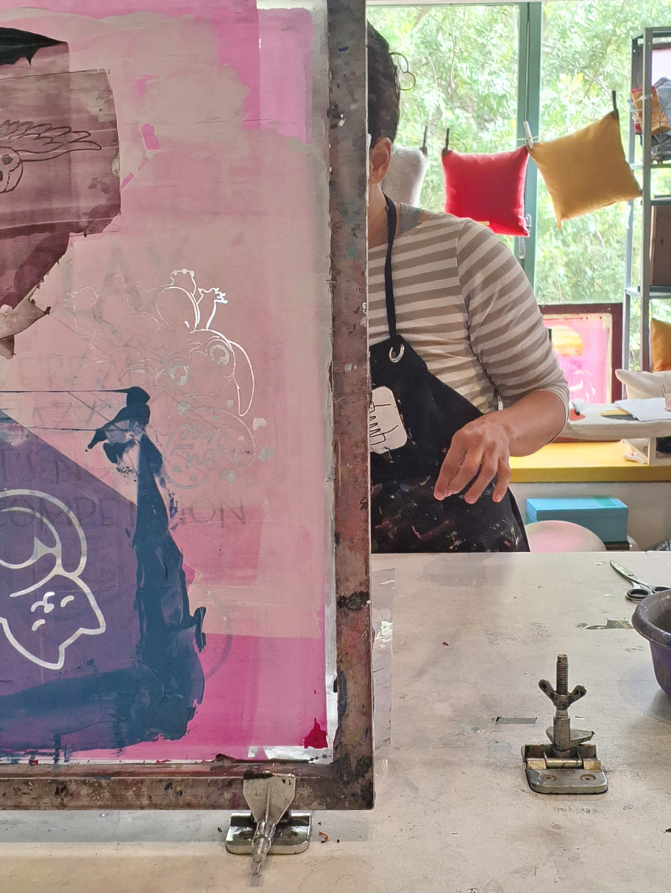 Parent & child screen printing workshop